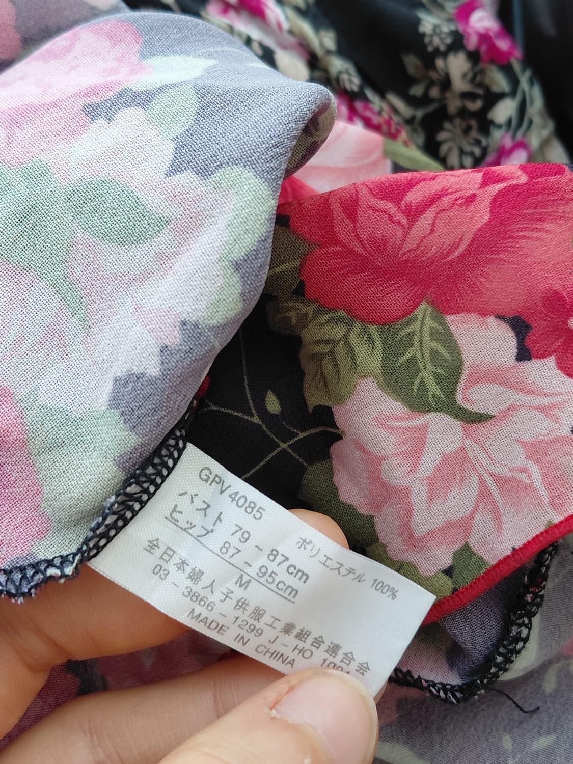 [일본빈티지] 꽃무늬 슬립 원피스 얇은 소재 상품이미지4