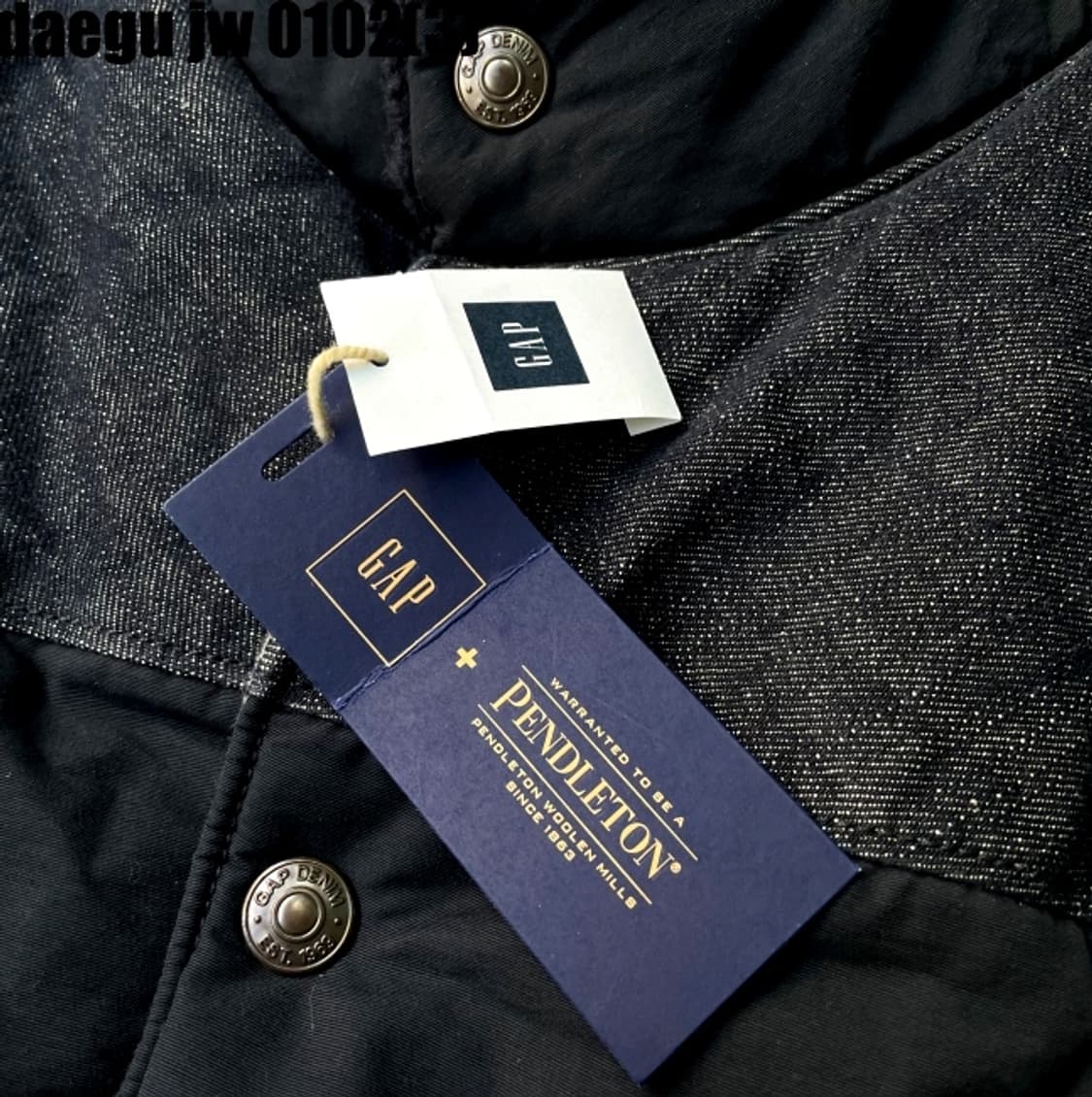 갭X팬들턴 패딩 베스트 S 상품이미지3