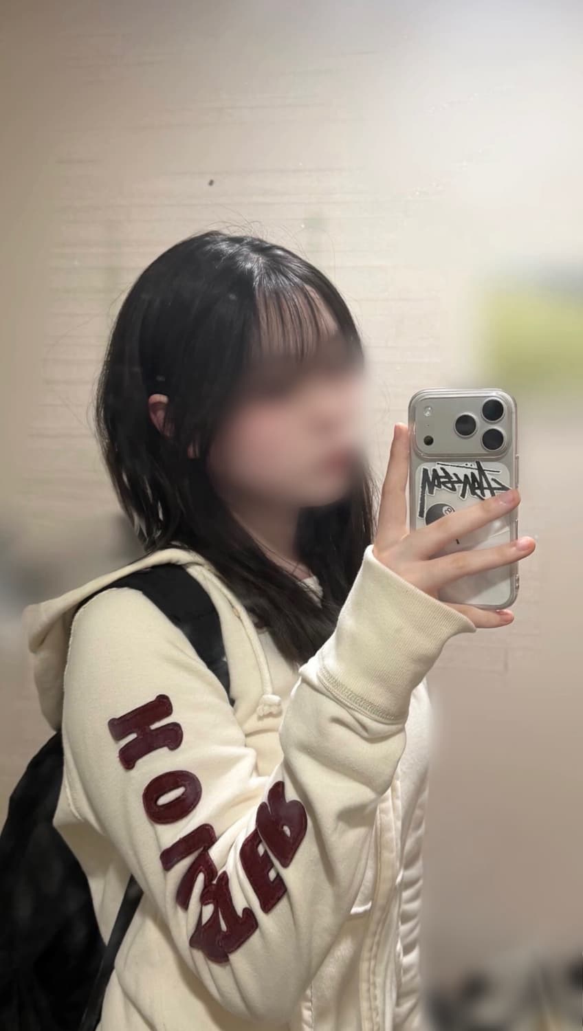 유일)홀리스터 아이보리 버건디 팔로고 후드집업 상품이미지5