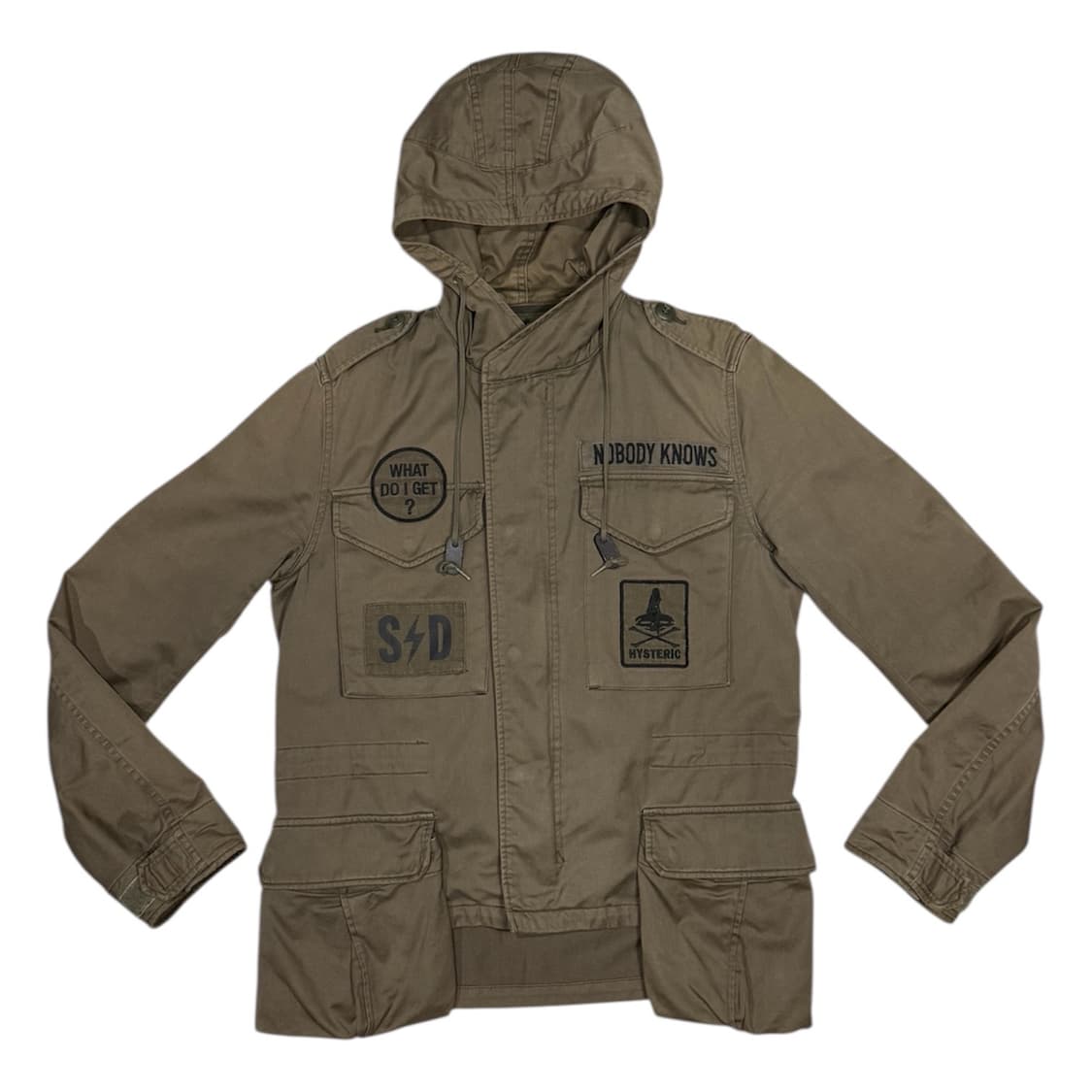 히스테릭 글래머 아카이브 신슐레이트 패딩 결합 m-65 후드 집업 자켓 상품이미지3