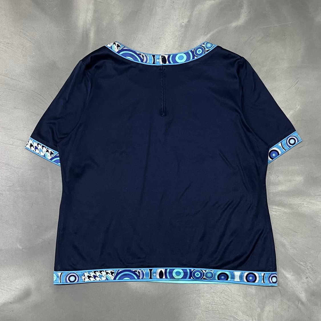  레오나드 패턴 바인딩 반팔티 y15878 상품이미지2