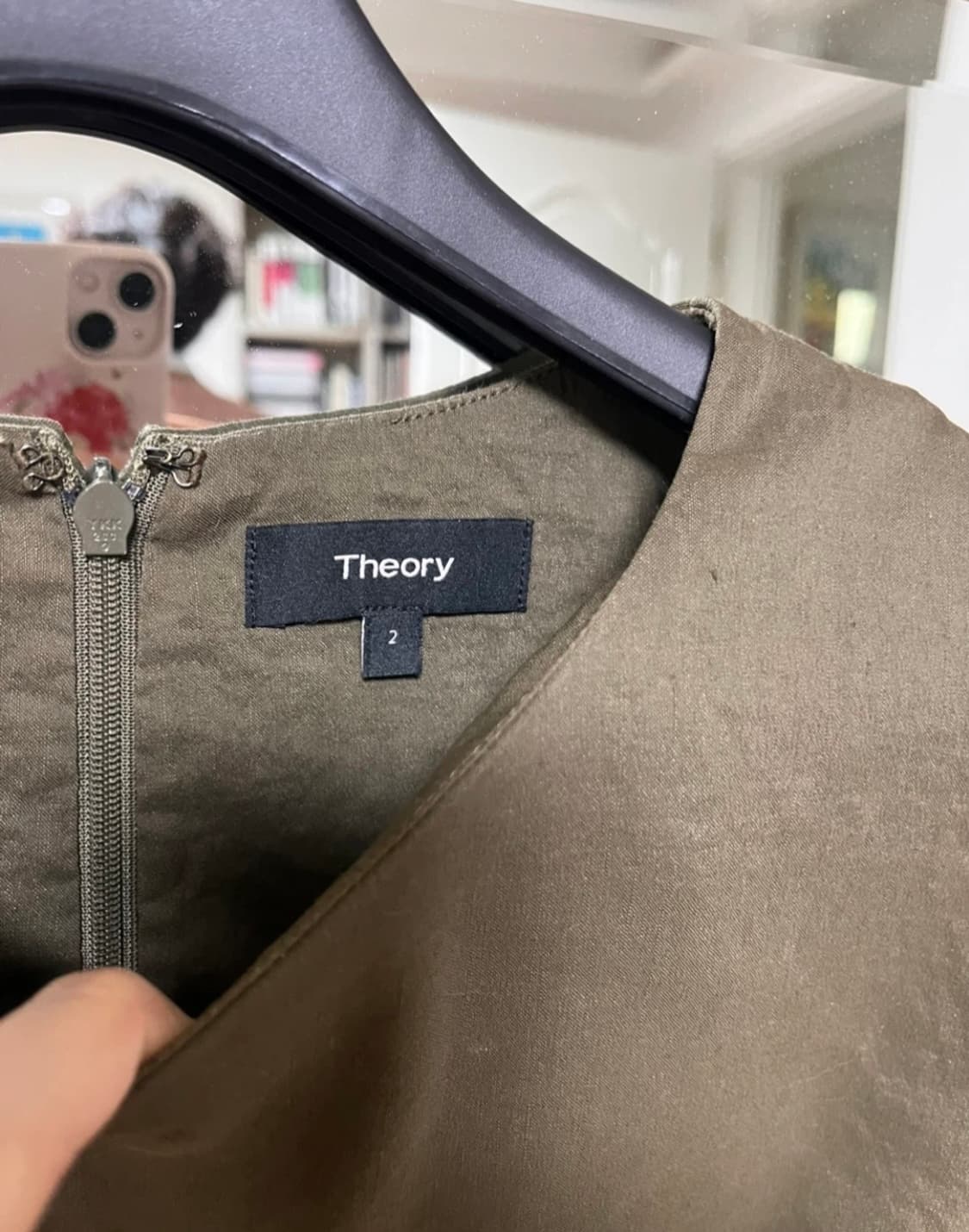 Theory 띠어리 모카 브라운 미니 원피스_2사이즈 상품이미지2