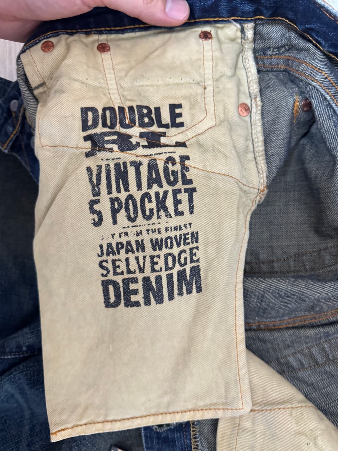 32/30 더블알엘 빈티지 5포켓 기빈스 /셀비지 데님 파이브포켓 기븐스 상품이미지4