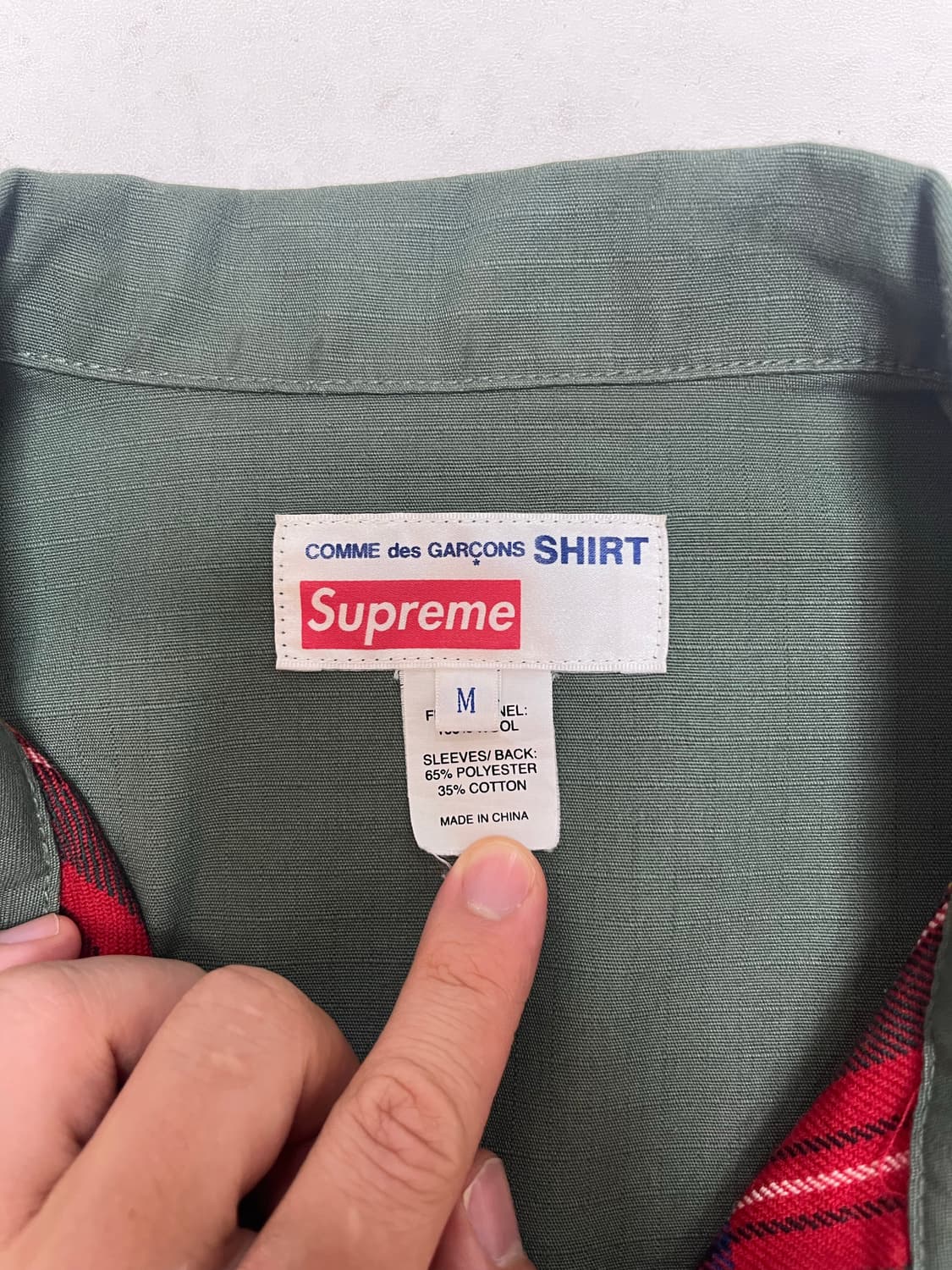 슈프림x꼼데가르송 자켓m  상품이미지2