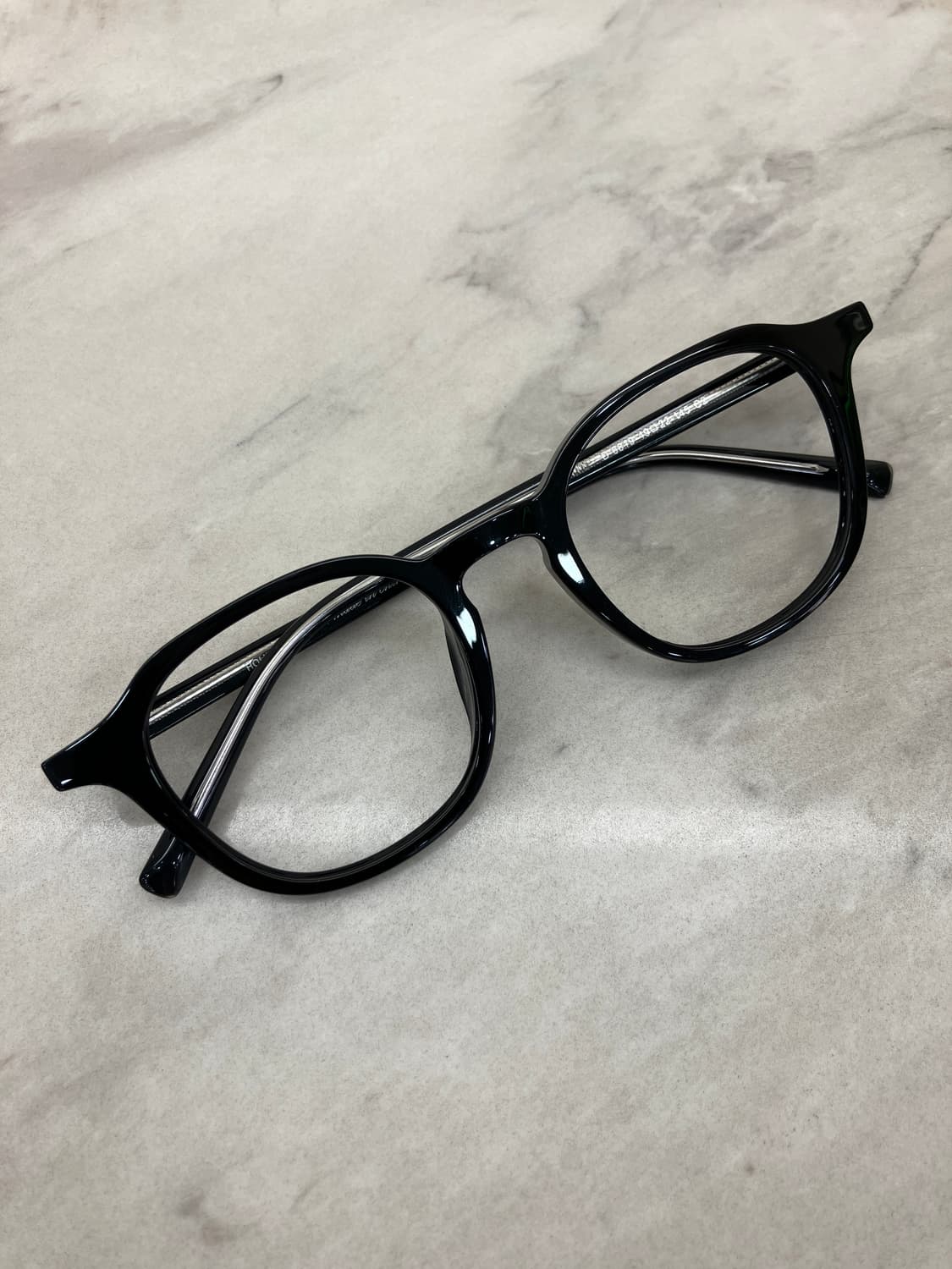 B51 HD 유광 블랙 웰링턴 뿔테 안경6819 상품이미지1