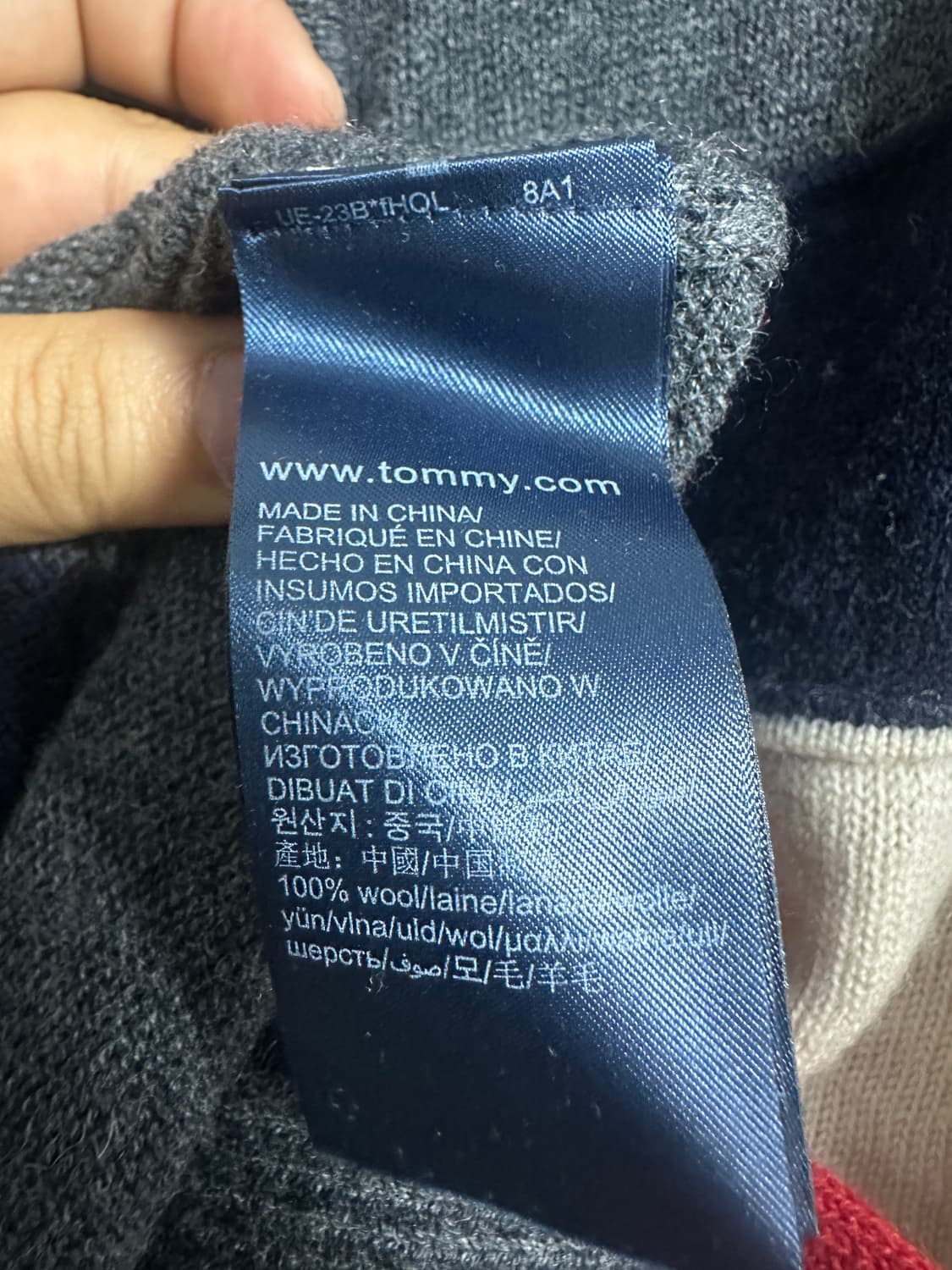 타미힐피거 니트 집업 상품이미지4