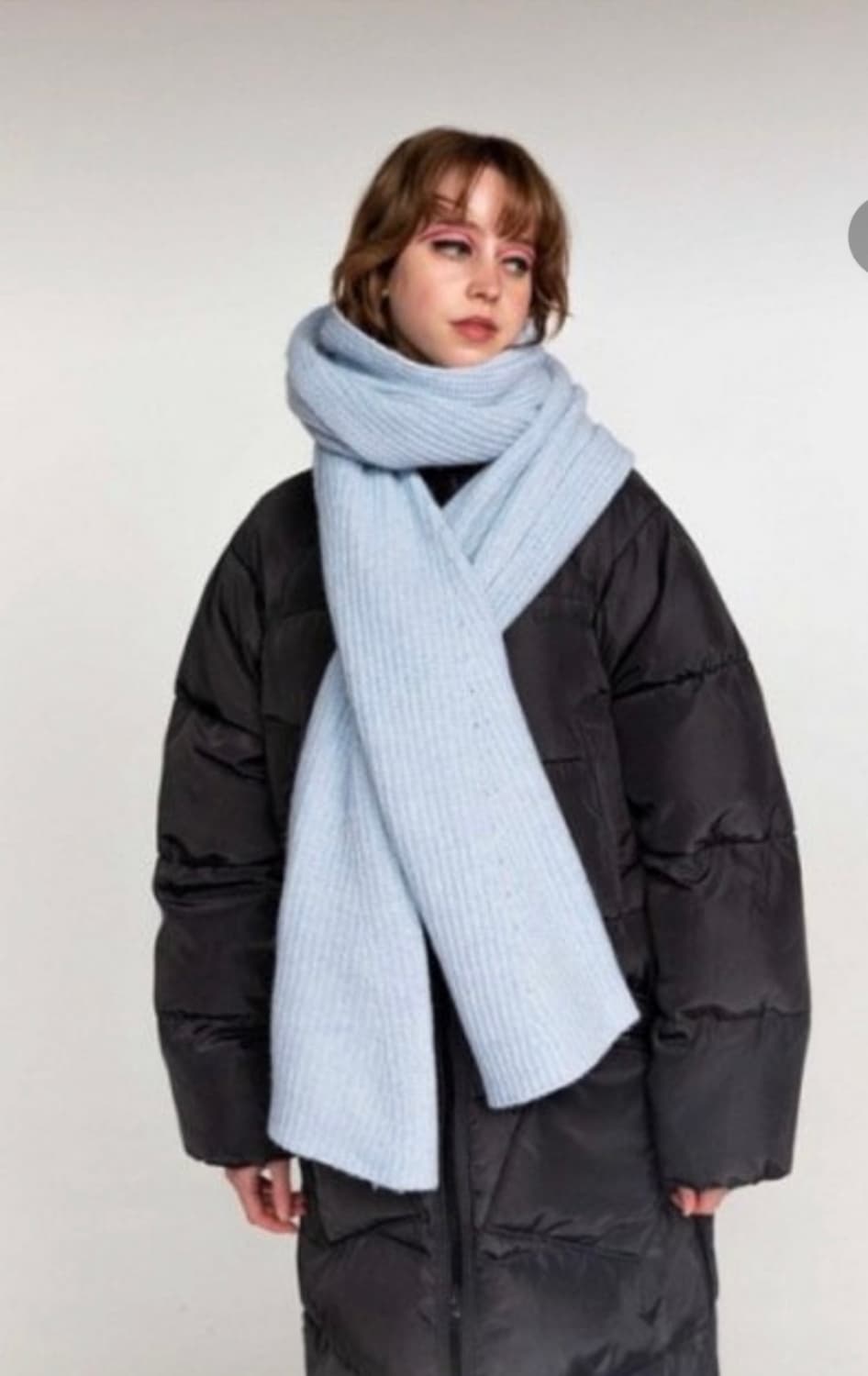 가니 GANNI 리사이클울니트 비니 머플러세트 정품 상품이미지2