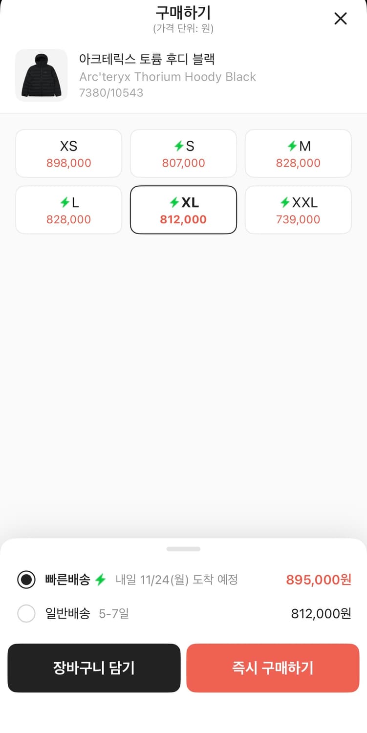 아크테릭스 토륨 후디 상품이미지2