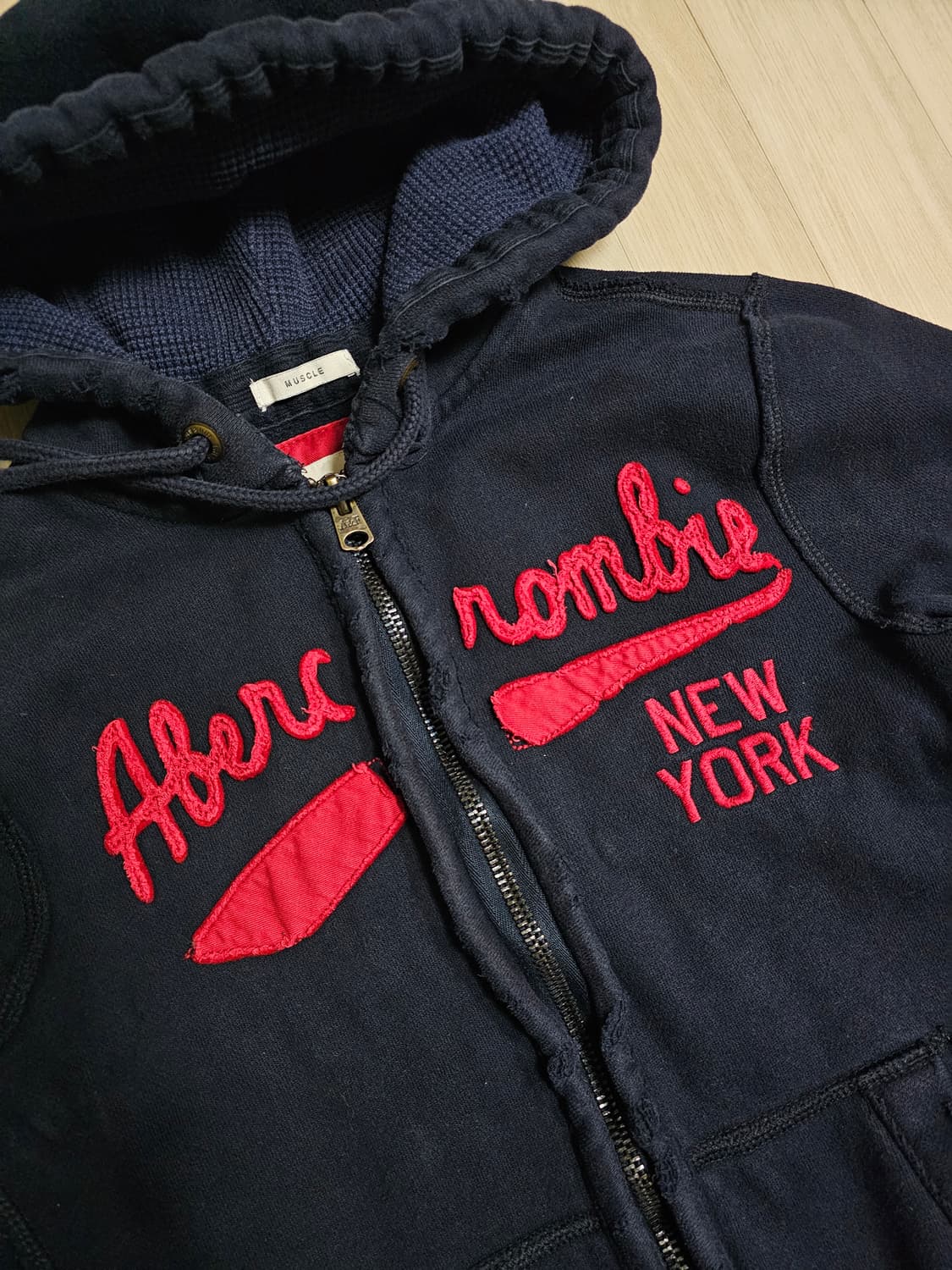 아베크롬비 네이비 후드집업 M 상품이미지3