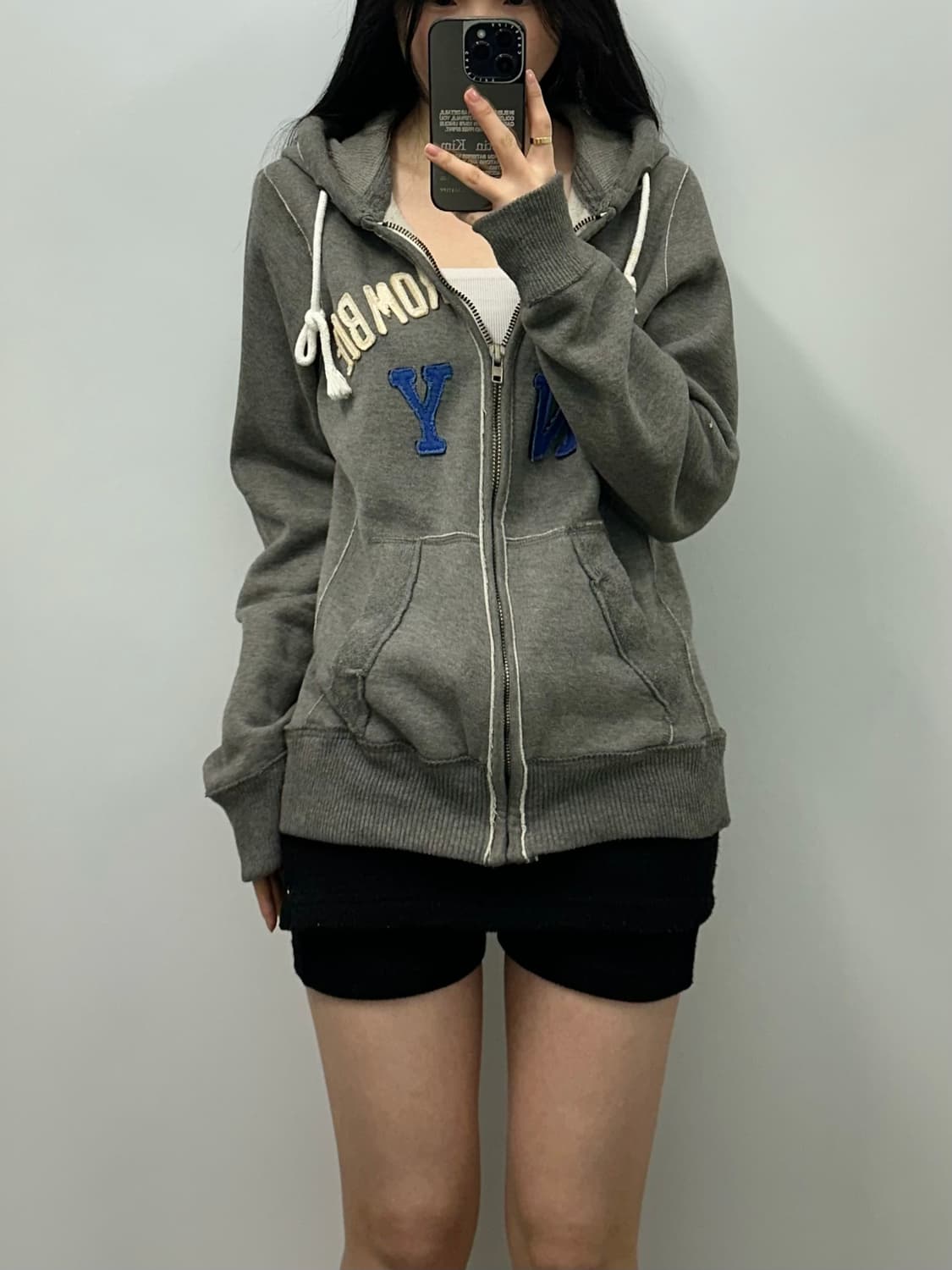 아베크롬비 y2k 와투케 그레이 후드집업 상품이미지1