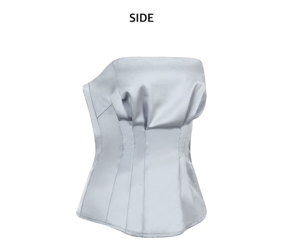 킴지수 테일러드 탑 라이트 그레이 상품이미지4