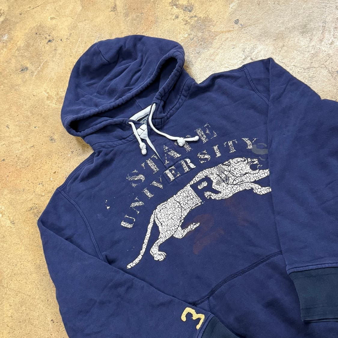 폴로 랄프로렌 유니버시티 프린팅 네이비 후드티 상품이미지1