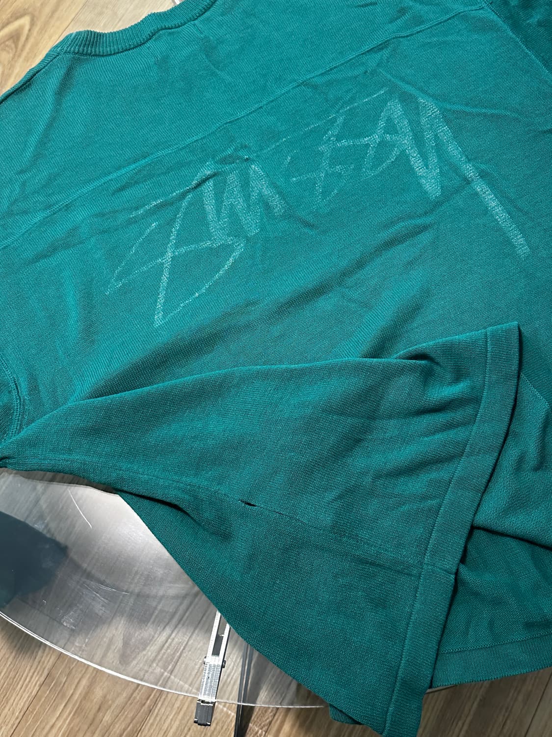 [L] 스투시 풋볼 스웨터 그린 상품이미지4