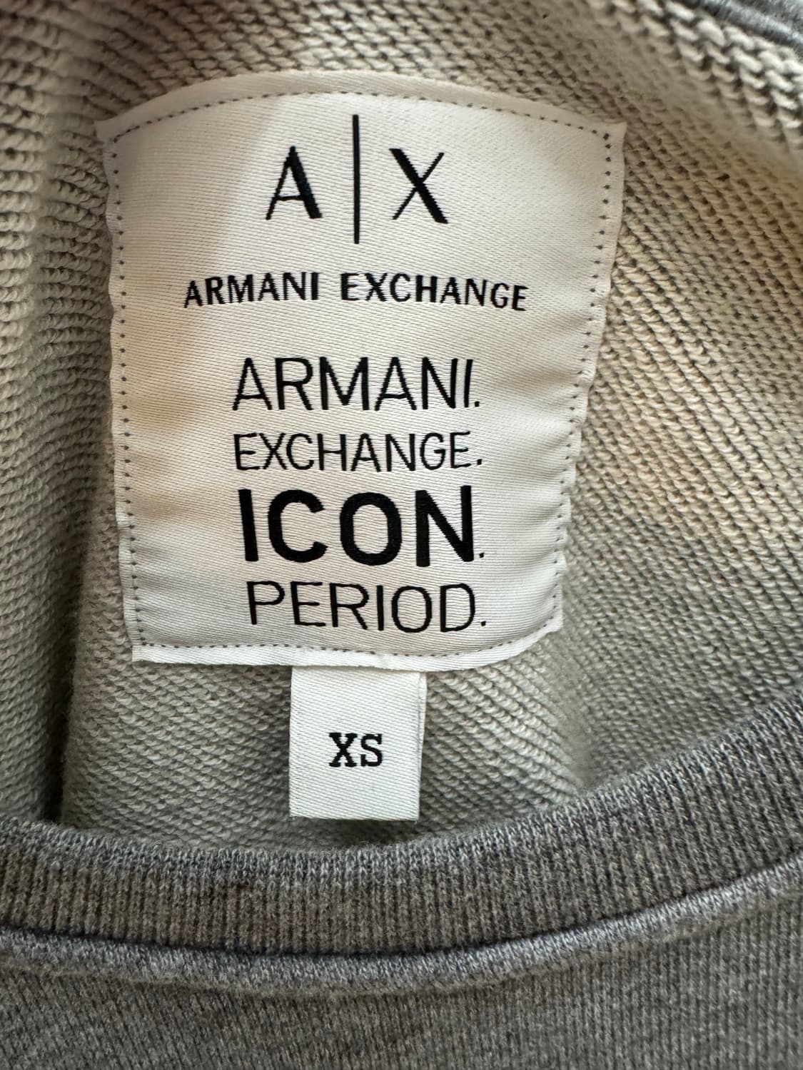 A|X Armani Exchange 빅로고 맨투맨 스웨트셔츠 (그레이) 상품이미지6