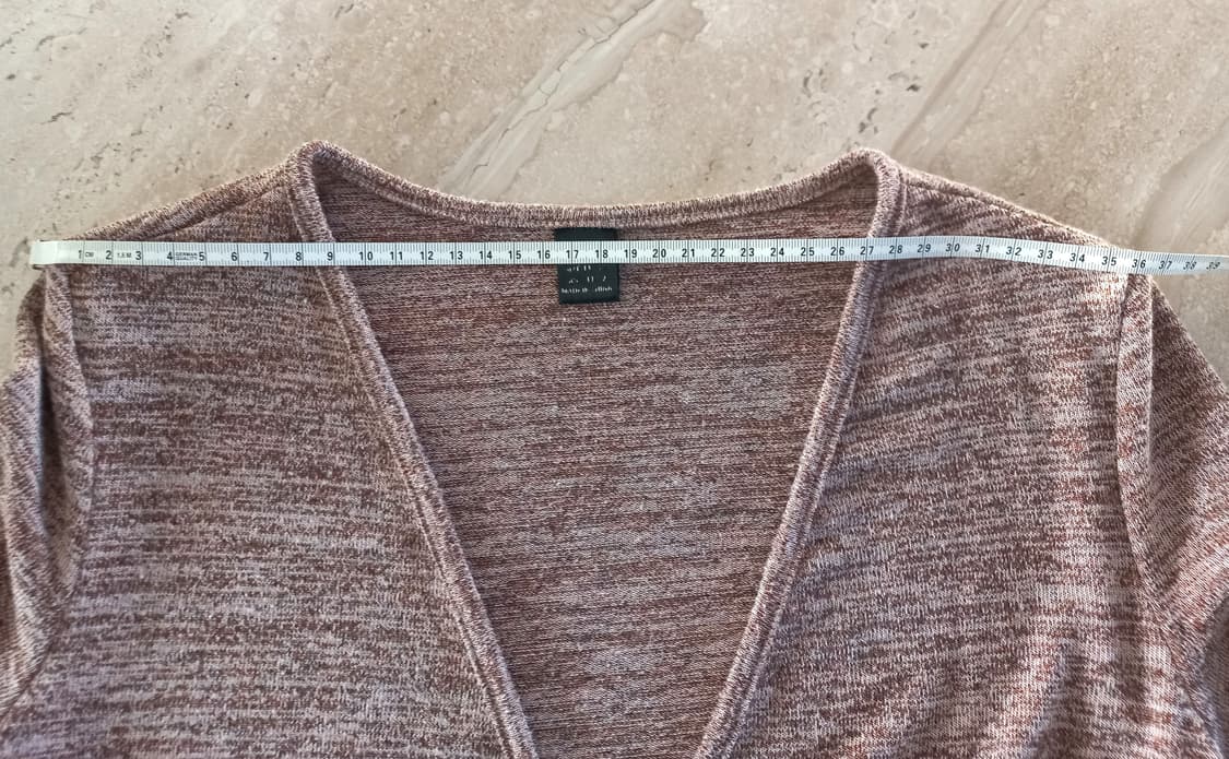 베이지 니트 긴팔 랩 원피스 (새상품) 상품이미지9