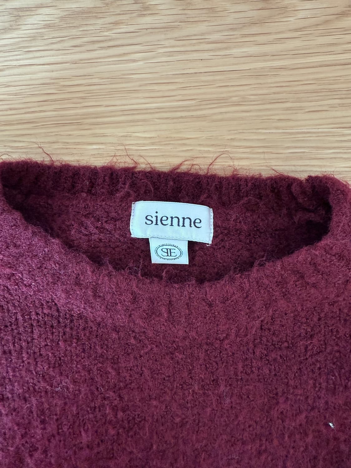 시엔느(sienne) 와인 니트 상품이미지5
