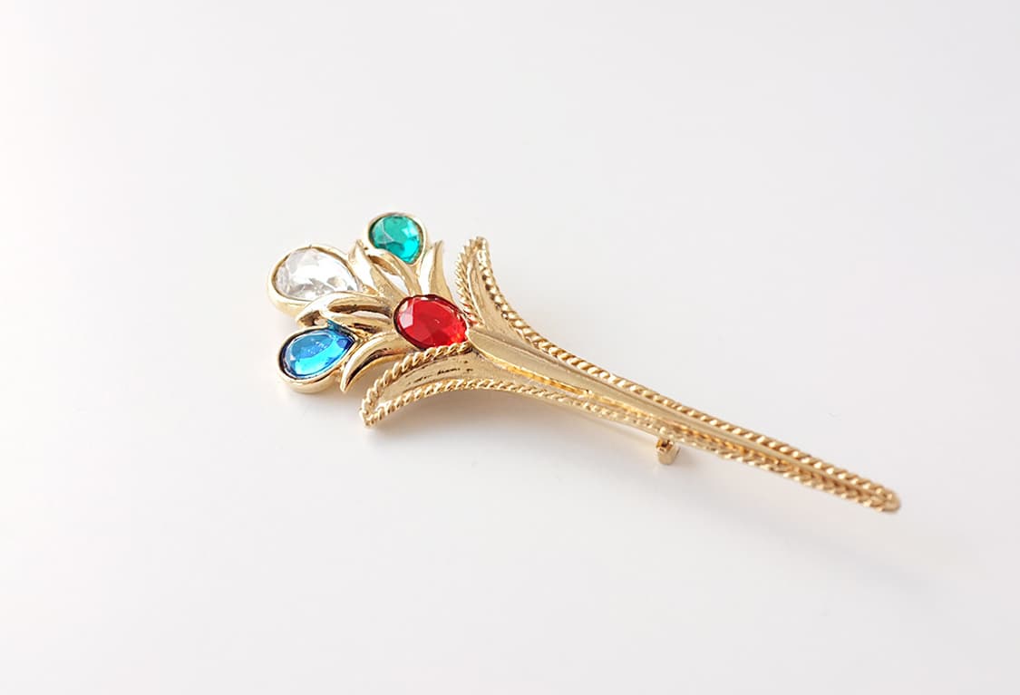 1990s 컬러풀 빈티지 부케브로치 빈티지주얼리 상품이미지4