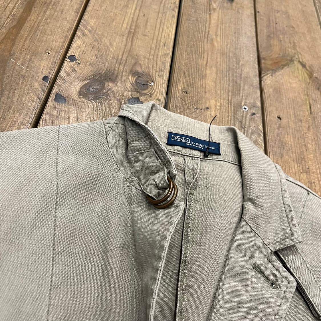 빈티지 폴로 코튼 테일러드 워싱 자켓 상품이미지4