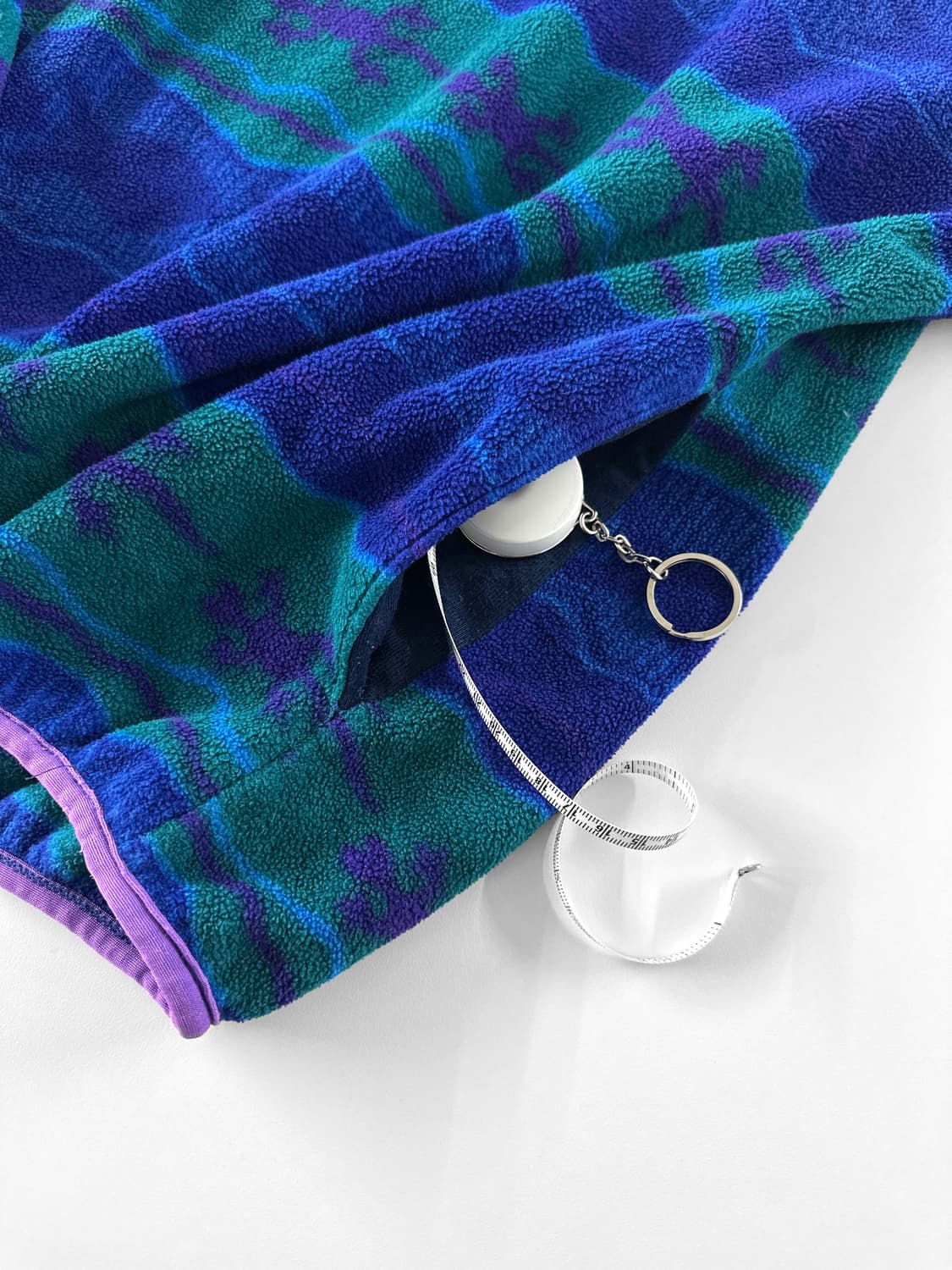 90s 빈티지 엘엘빈 애니멀 모티브 패턴 스냅 플리스 상품이미지8