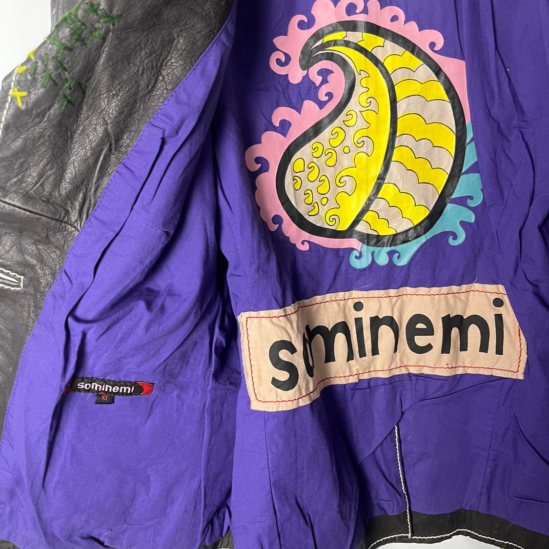 [SOMINEMI] 핸드자수 램스킨 레더자켓 상품이미지5