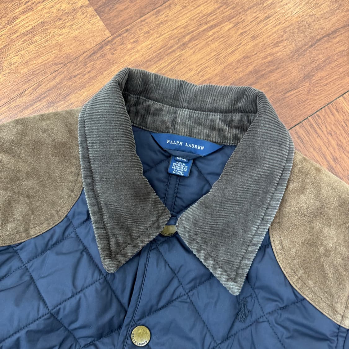 여성용 S 폴로 랄프로렌 네이비 퀼팅 자켓  상품이미지7