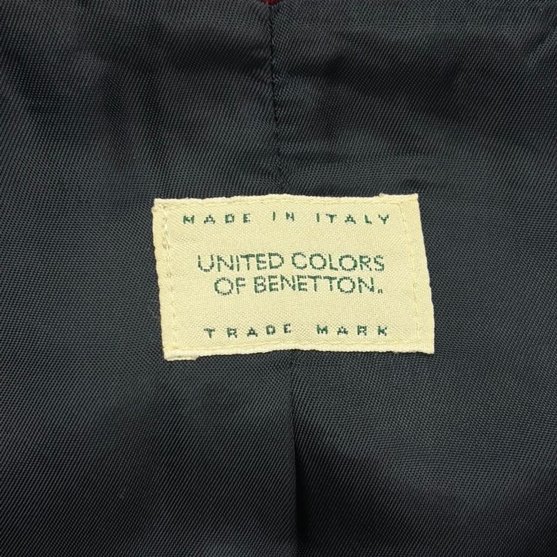 베네통 울블렌드 체크코트 v1957 상품이미지6