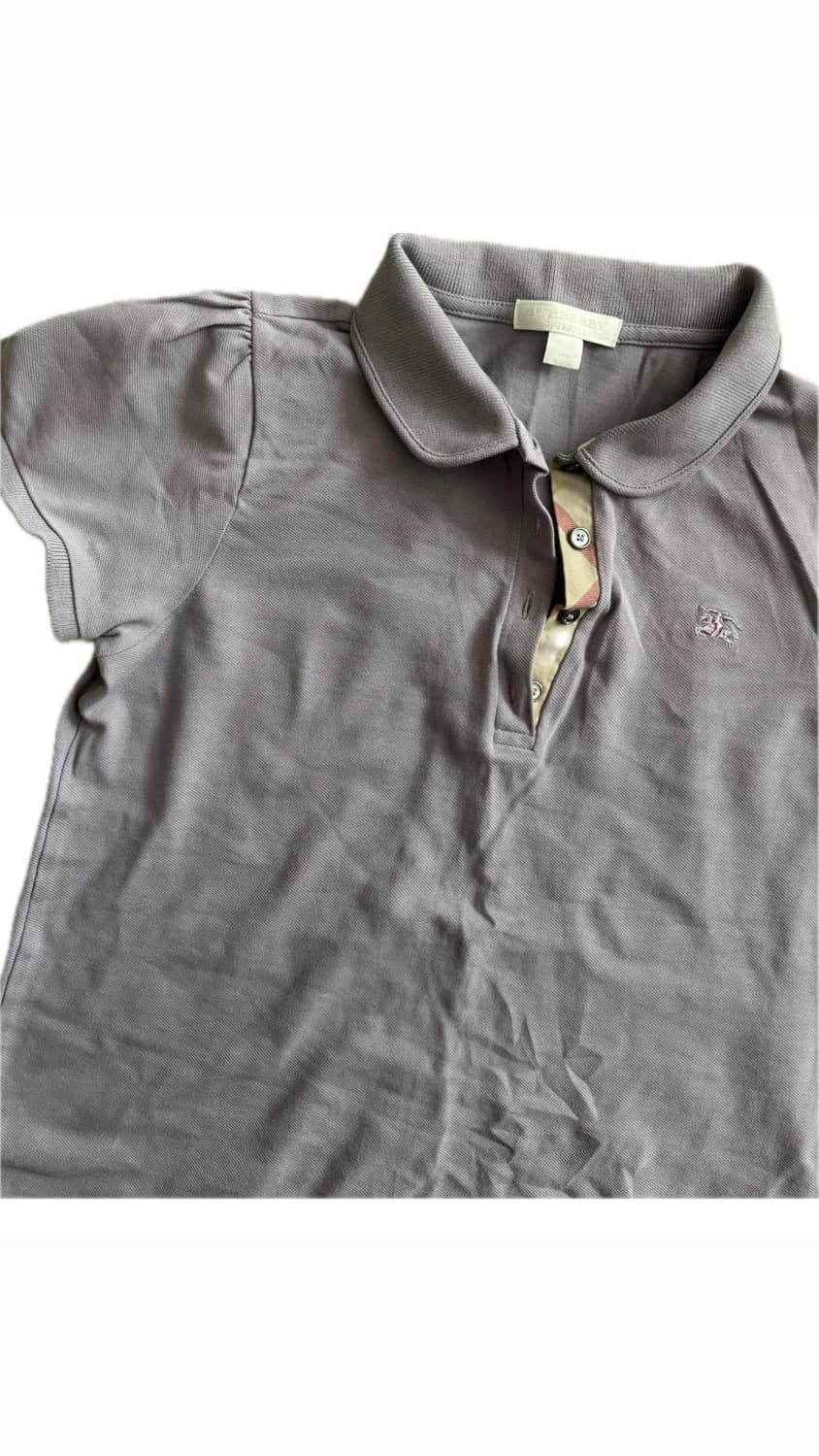 Burberry 피케 반팔 셔츠 purple 상품이미지2