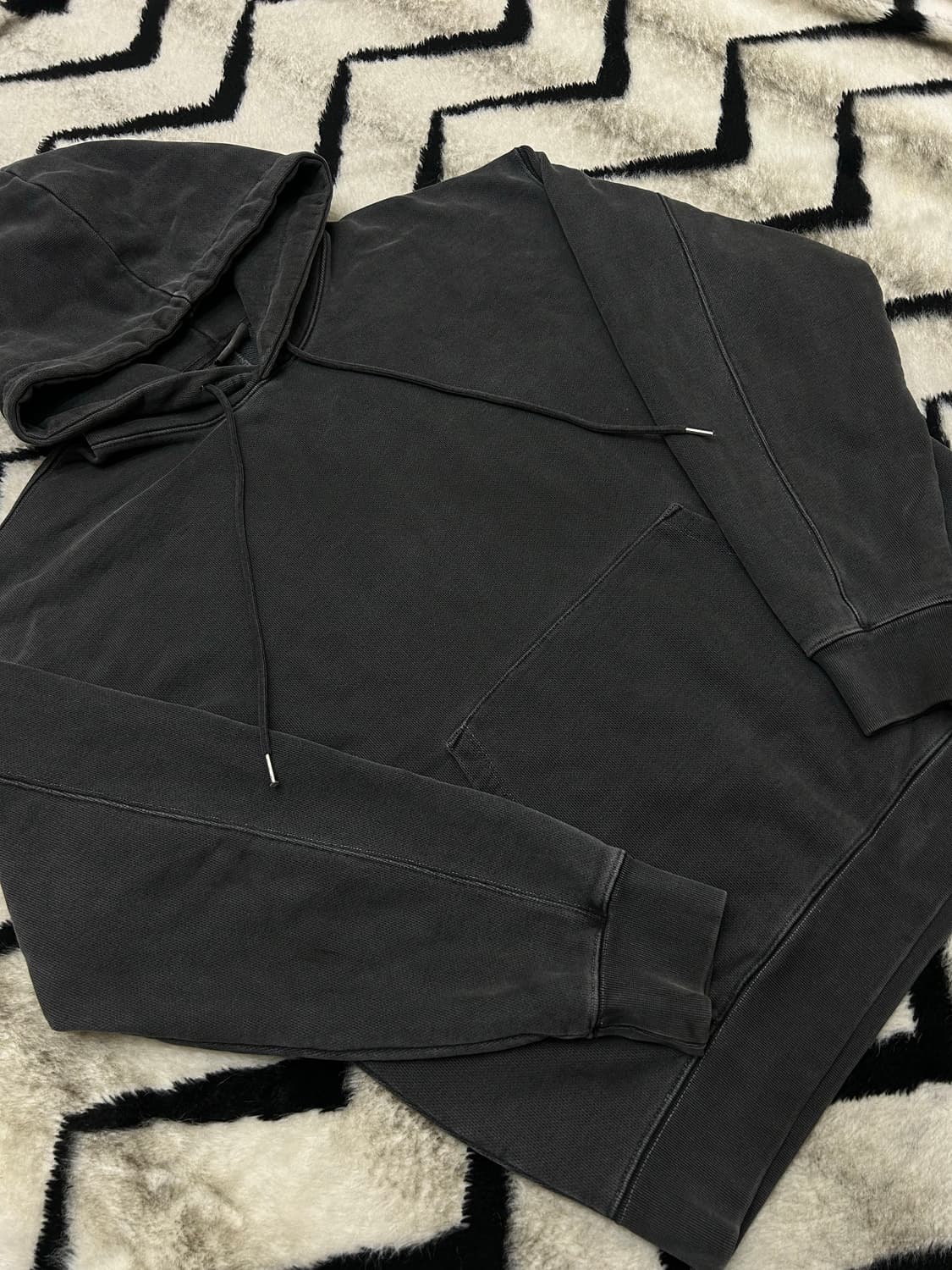 [XL]소버먼트 980g 피그먼트 후드/챠콜 상품이미지1