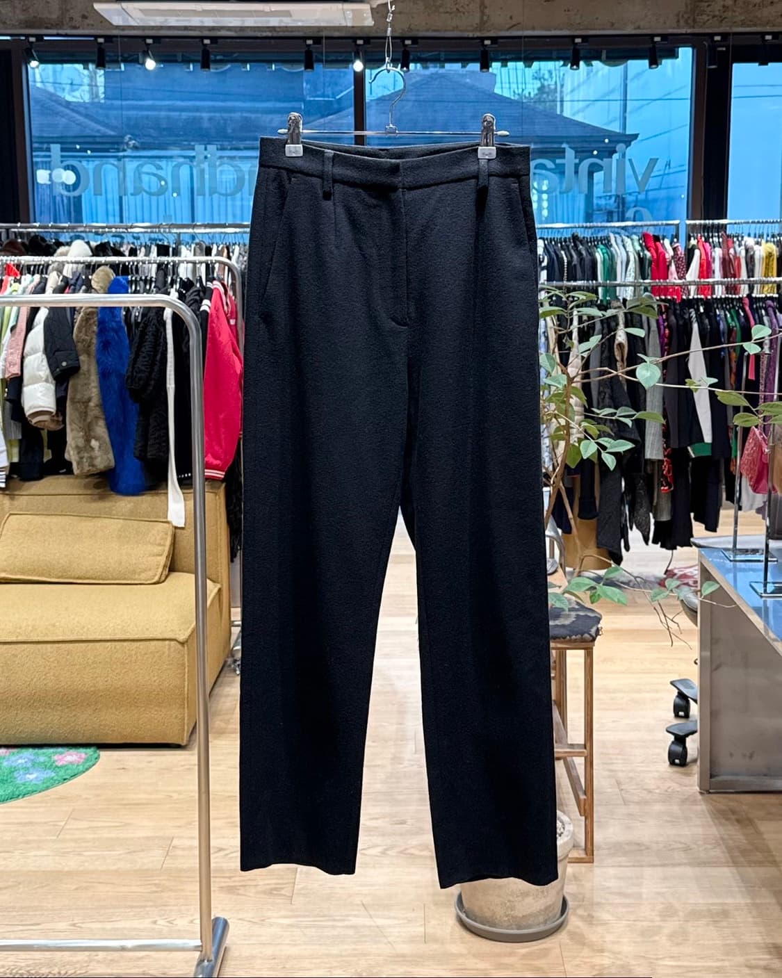 mm6 블랙 울 슬랙스 팬츠  상품이미지1