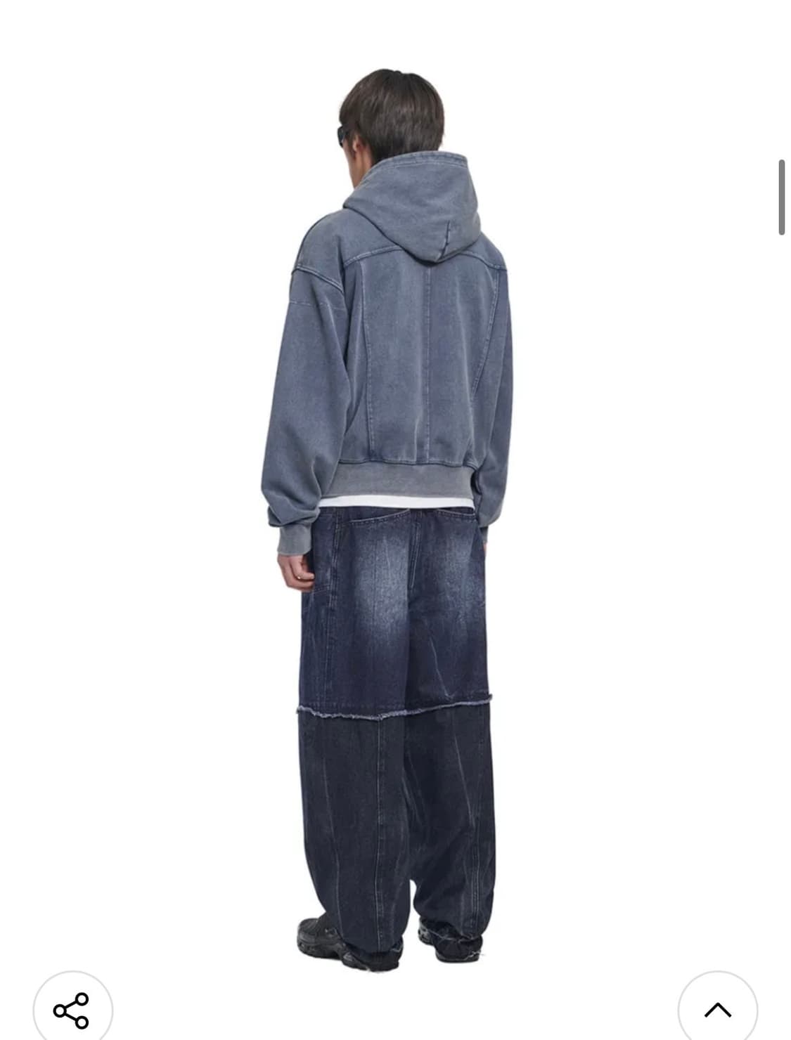 (새상품)(L)노메뉴얼 VINTAGE LAYER HOODED ZIP-UP 상품이미지6