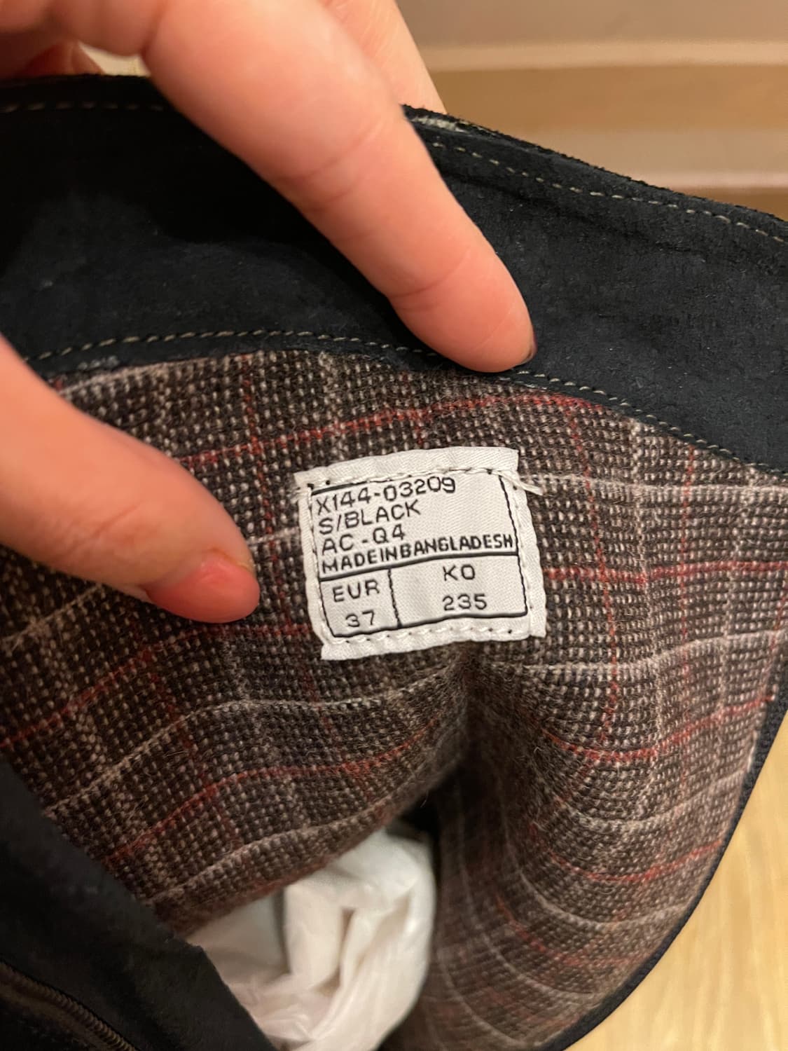 Hawkins호킨스 'Grace Garden' 블랙 스웨이드 롱부츠 상품이미지5