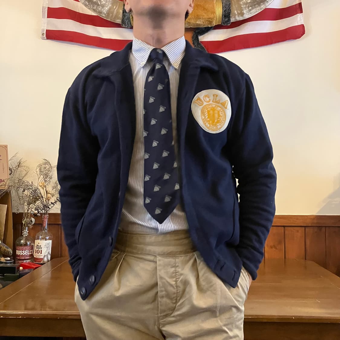 UCLA 심볼 패치 스웻자켓 L 상품이미지7