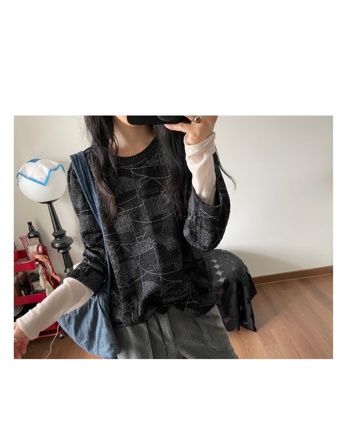 patterned top 상품이미지2