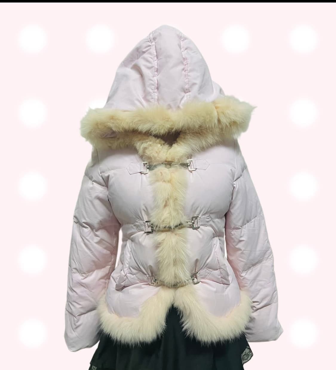 세실맥비 핑크 퍼 패딩 갸루 일브 라떼갸루 빈티지 상품이미지1