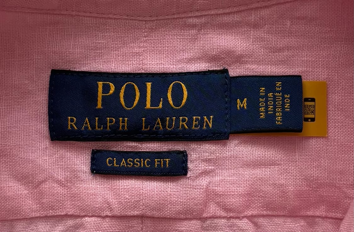 Polo 폴로랄프로렌 QR 린넨 반팔 셔츠 상품이미지4