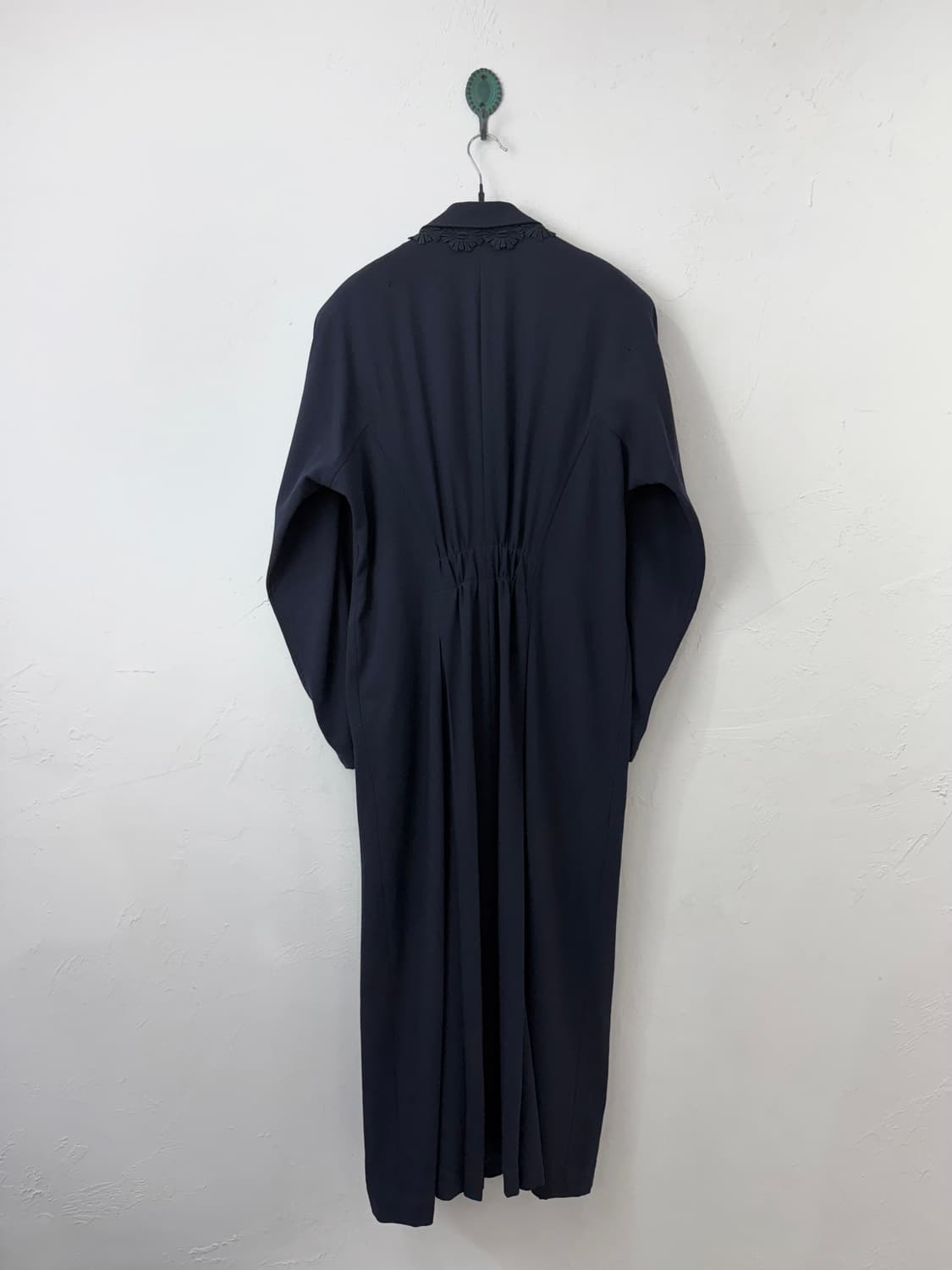 80s 요지 야마모토 플로럴 아플리케 롱 코트 상품이미지6