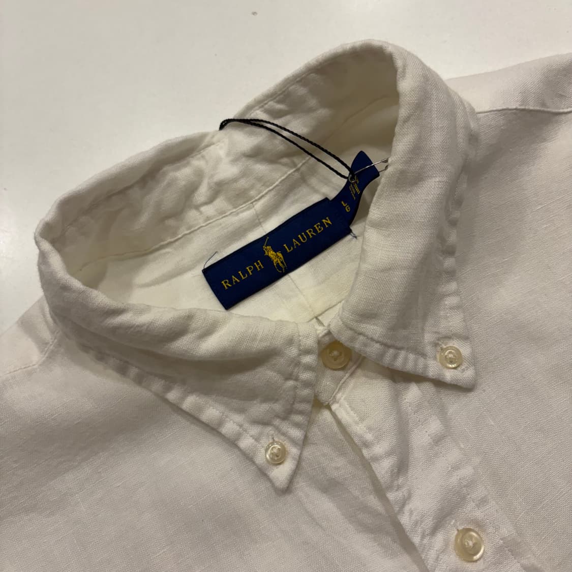 [L] 폴로 랄프로렌 린넨 셔츠 화이트 C170 상품이미지4