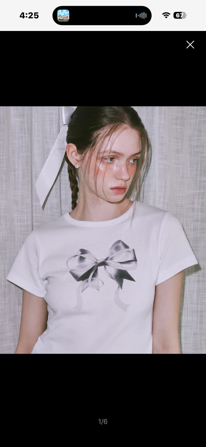 론론 리본 티셔츠 상품이미지2