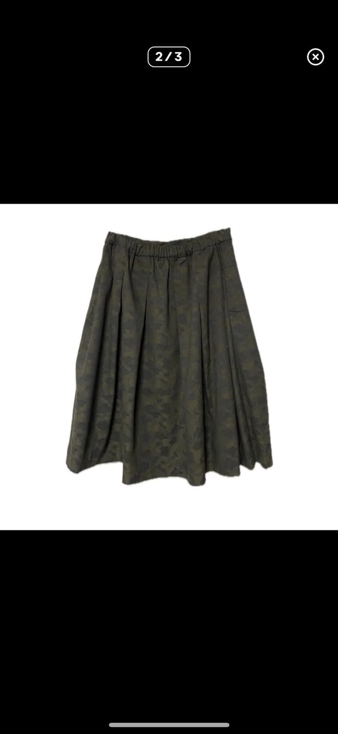 유니클로 카모플라쥬 미디플리츠스커트 상품이미지1