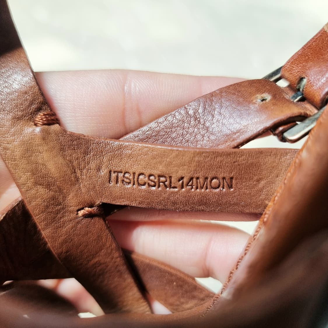 버버리 가죽 샌들 오픈토힐 스트랩힐 구두 슈즈 신발 (230/표기36) 상품이미지10