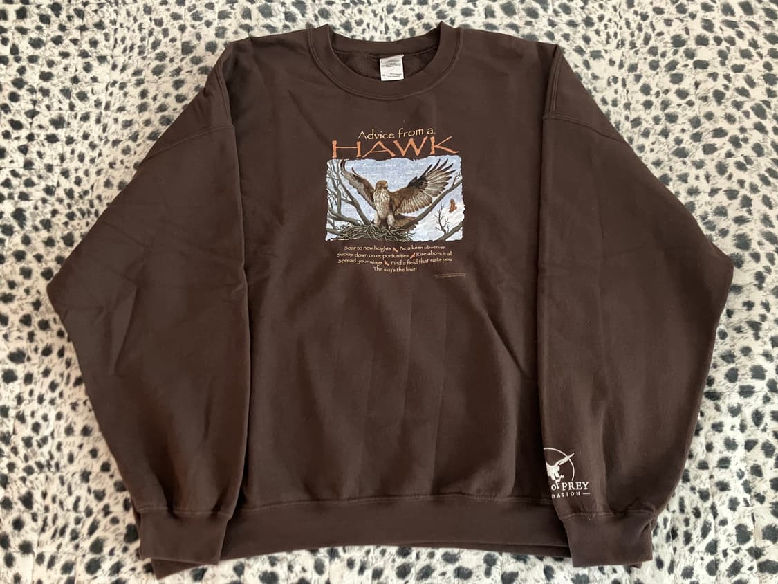 길단 사의 브라운 50/50 스웻셔츠 2XL XXL 구제 빈티지 상품이미지1