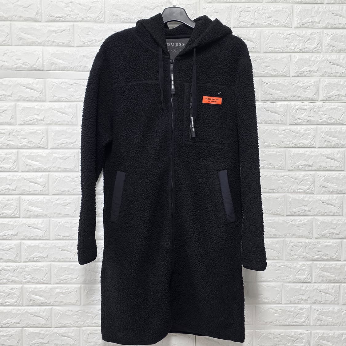 택포// 게스 후드 롱 후리스 플리스 M 상품이미지1