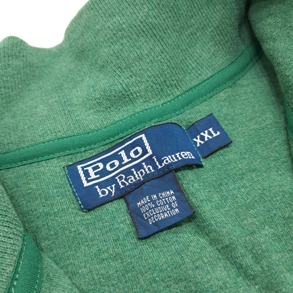 CN825 2XL 폴로 랄프로렌 에메랄드그린 하프집업 긴팔 니트 스웨터 상품이미지4