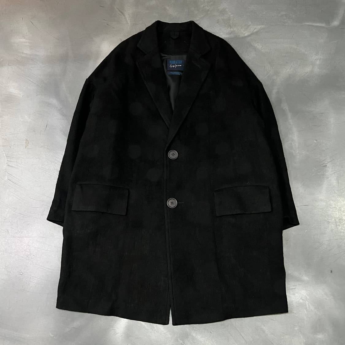  요지야마모토 싱글 울 코트 y14655 상품이미지1