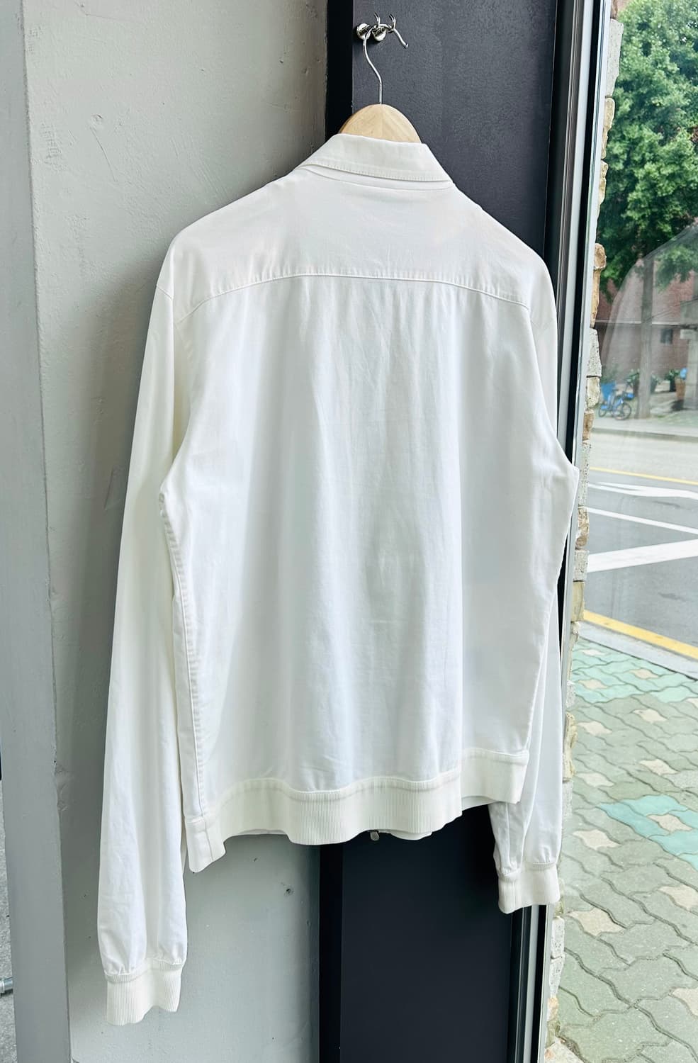 M/ 브루넬로 쿠치넬리 화이트 봄버 집업자켓 상품이미지7