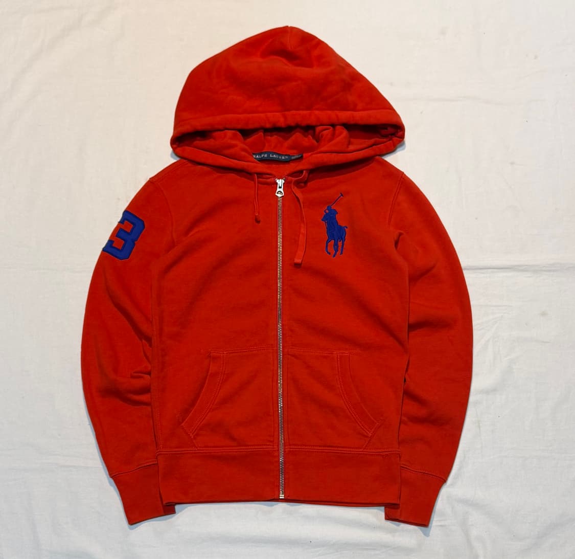 폴로 랄프로렌 빅포니 후드집업 오렌지 레드 상품이미지1