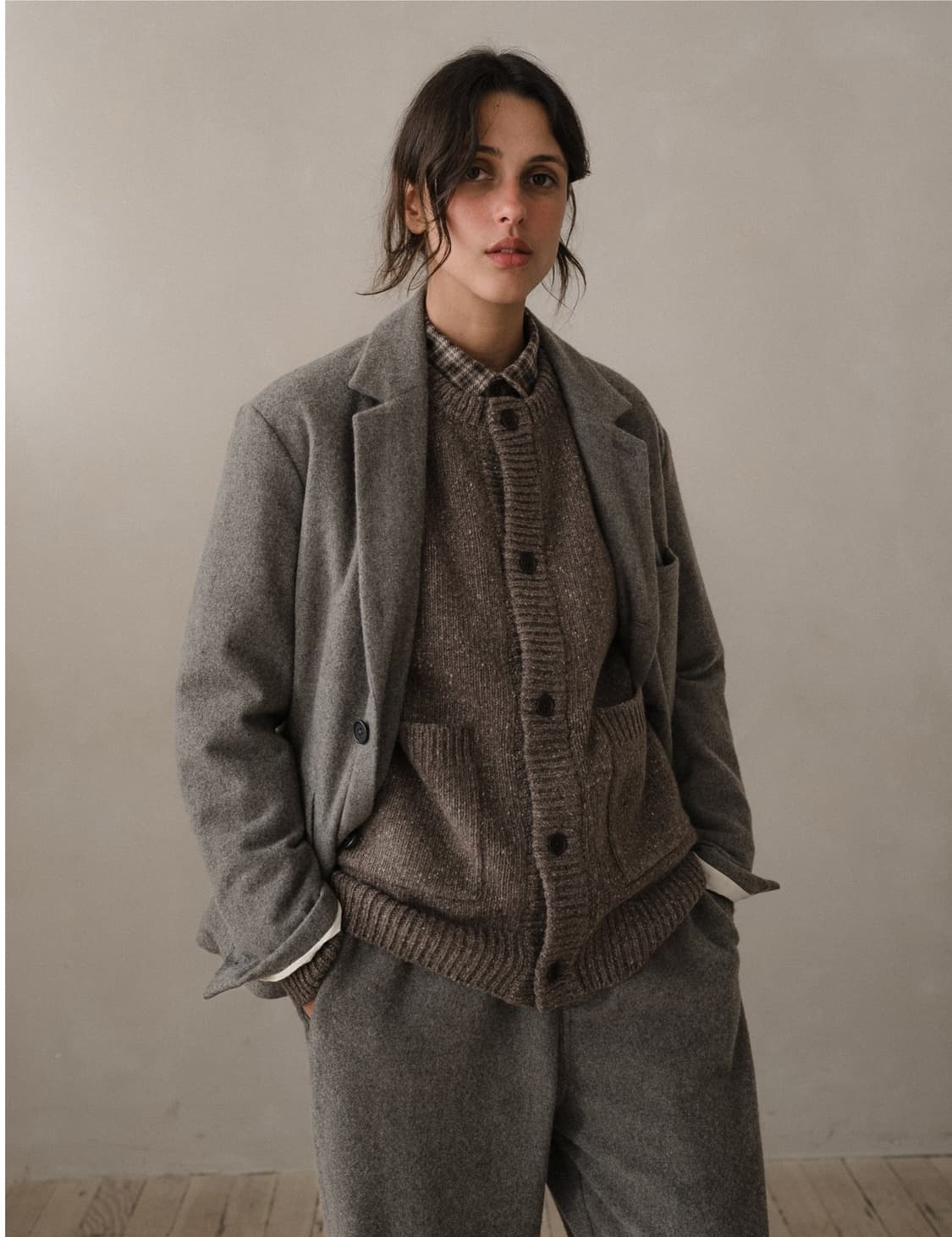 (m)Evan Kinori 에반 키노리 크루넥 가디건 상품이미지6