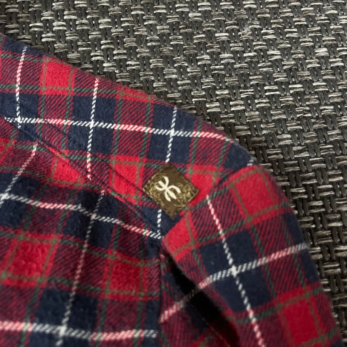 써스데이아일랜드 레드 블루 체크 투포켓 긴팔 셔츠 100 상품이미지7