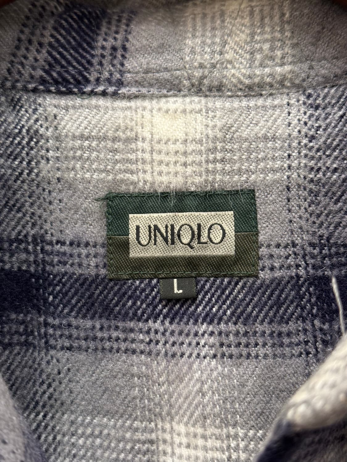 L) Old UNIQLO Boa-Lined Plaid Flannel Sh 상품이미지7