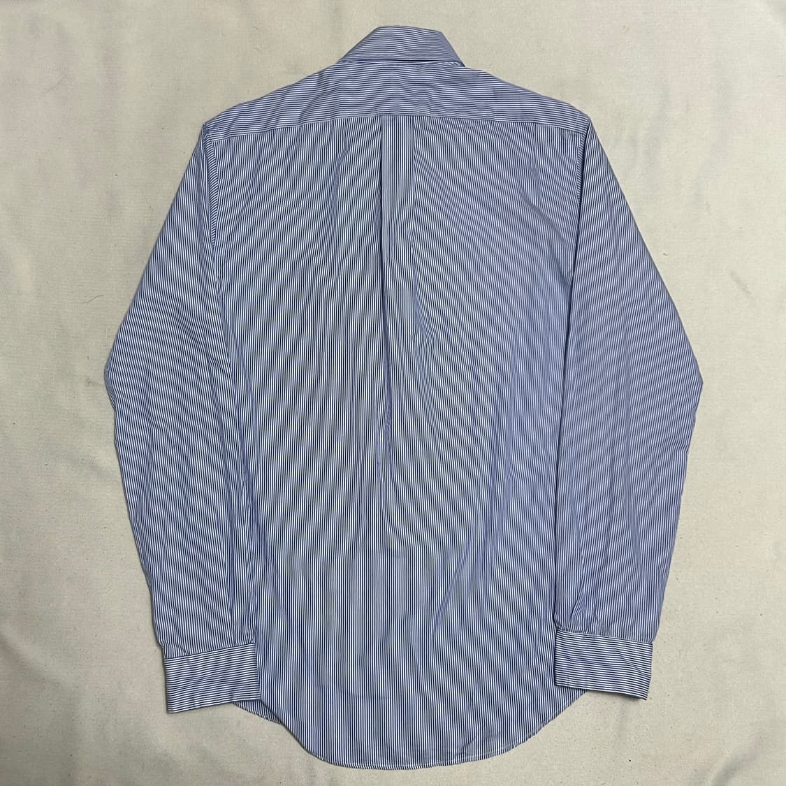 XS 폴로랄프로렌 클래식핏 블루 스트라이프 셔츠 상품이미지3